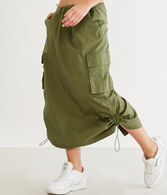 Parachute Cargo Midi Skirt