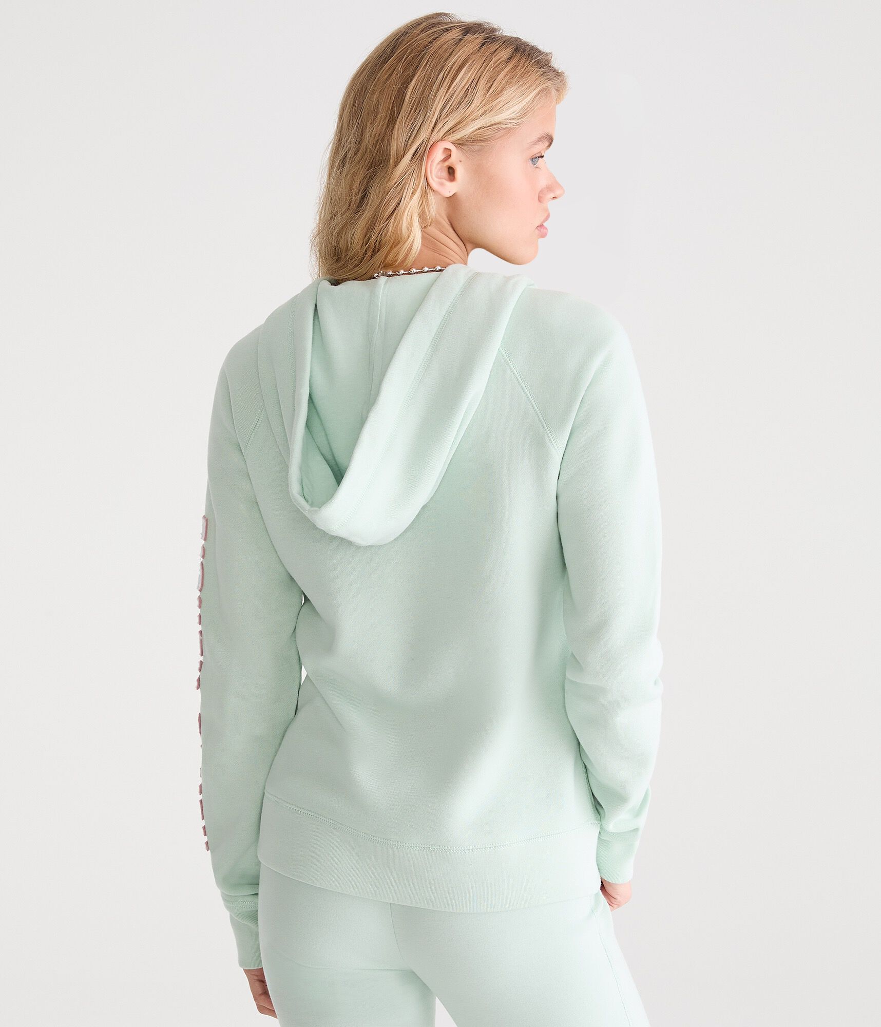 Aero Rhinestone Crest Full-Zip Hoodie