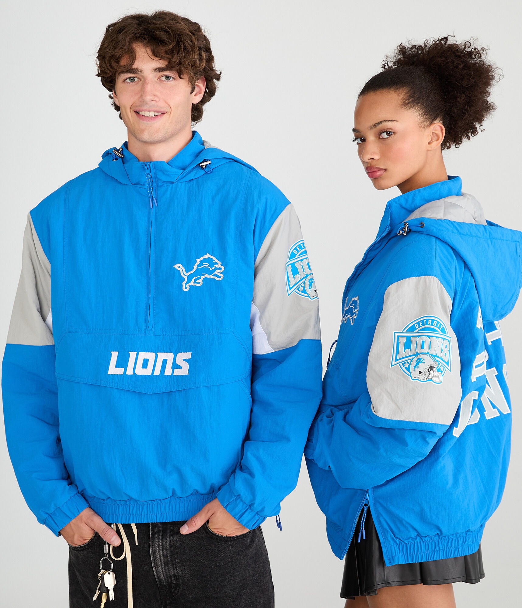 Detroit Lions Hooded Sideline Jacket