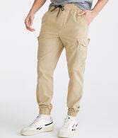 Twill Cargo Joggers