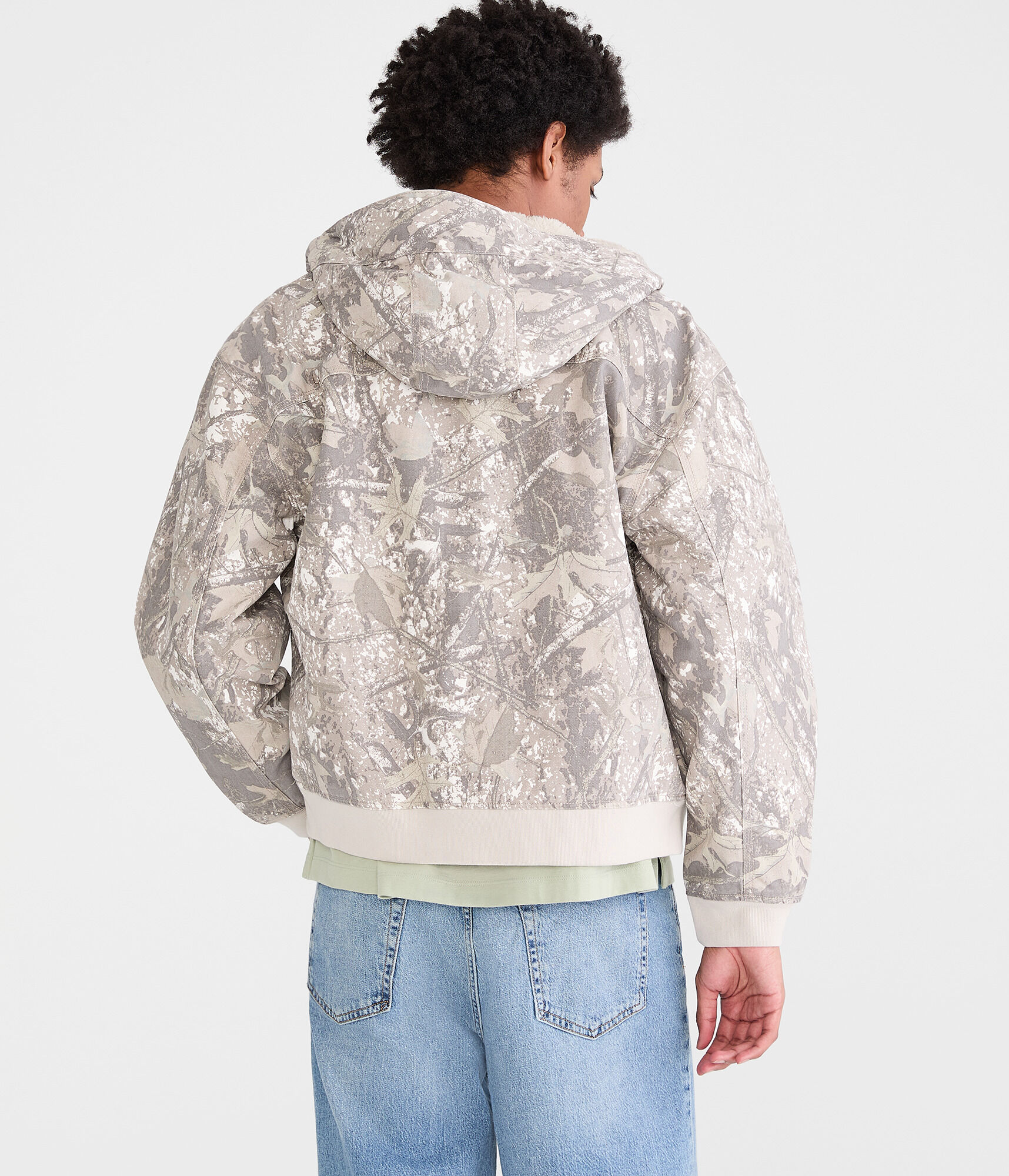 Forest Camo Hooded Workwear Jacket
