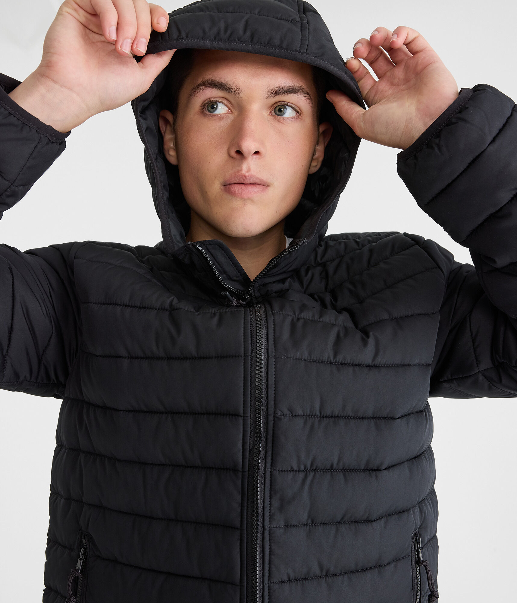Hooded Midweight Puffer Jacket