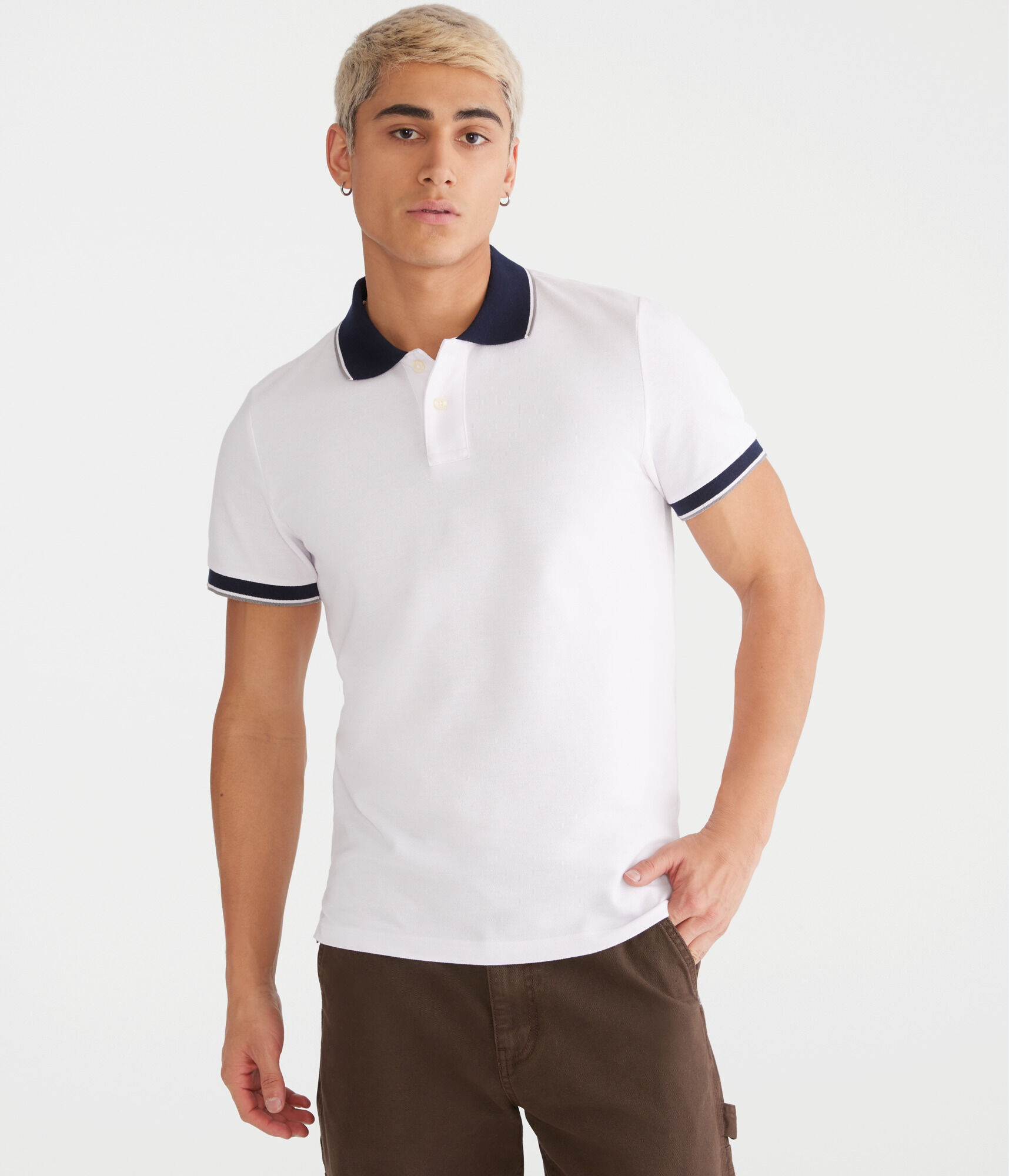 Contrast Tipped Piqué Polo