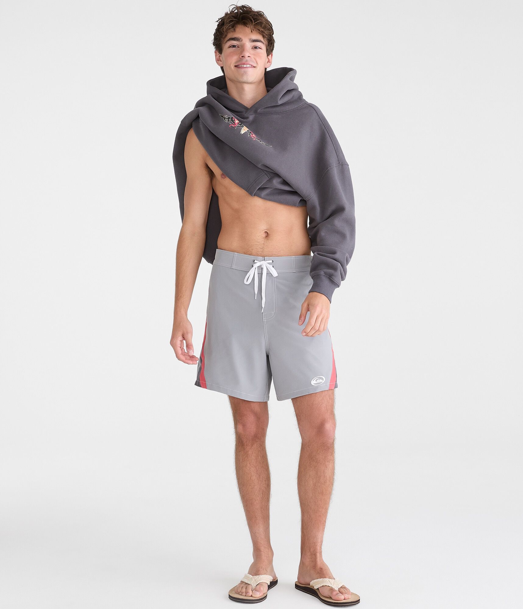 Quiksilver Side Stripe Swim Trunks 8"