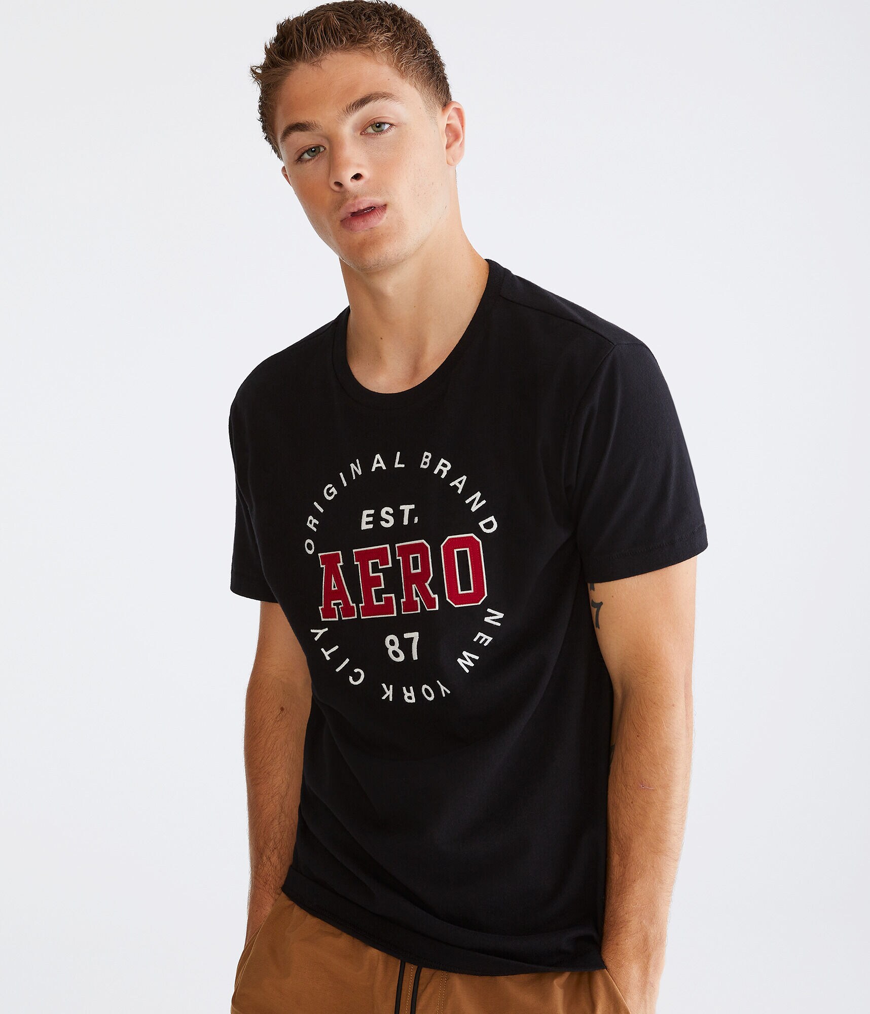 Aero Circle Logo Appliqu&eacute; Graphic Tee