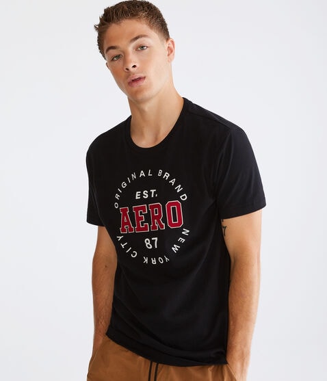 Aero Circle Logo Appliqué Graphic Tee Aero Circle Logo Appliqué Graphic Tee