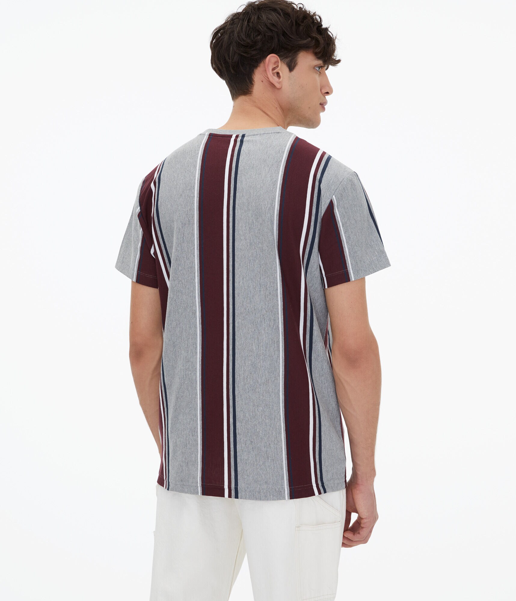 Aero Logo Vertical Stripe Graphic Tee
