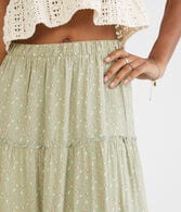 Floral Tiered Maxi Skirt