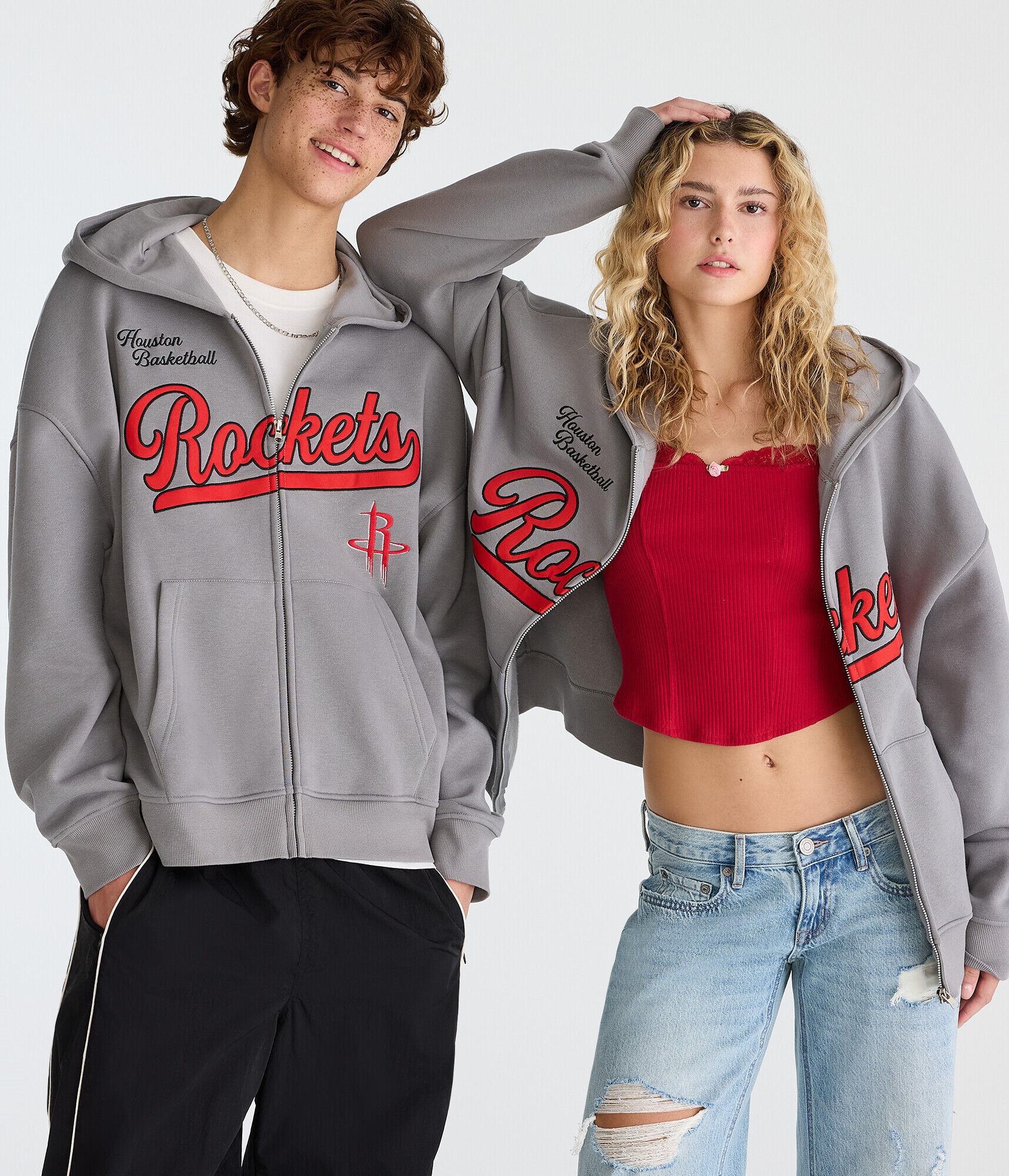 Houston Rockets Basketball Full-Zip Hoodie