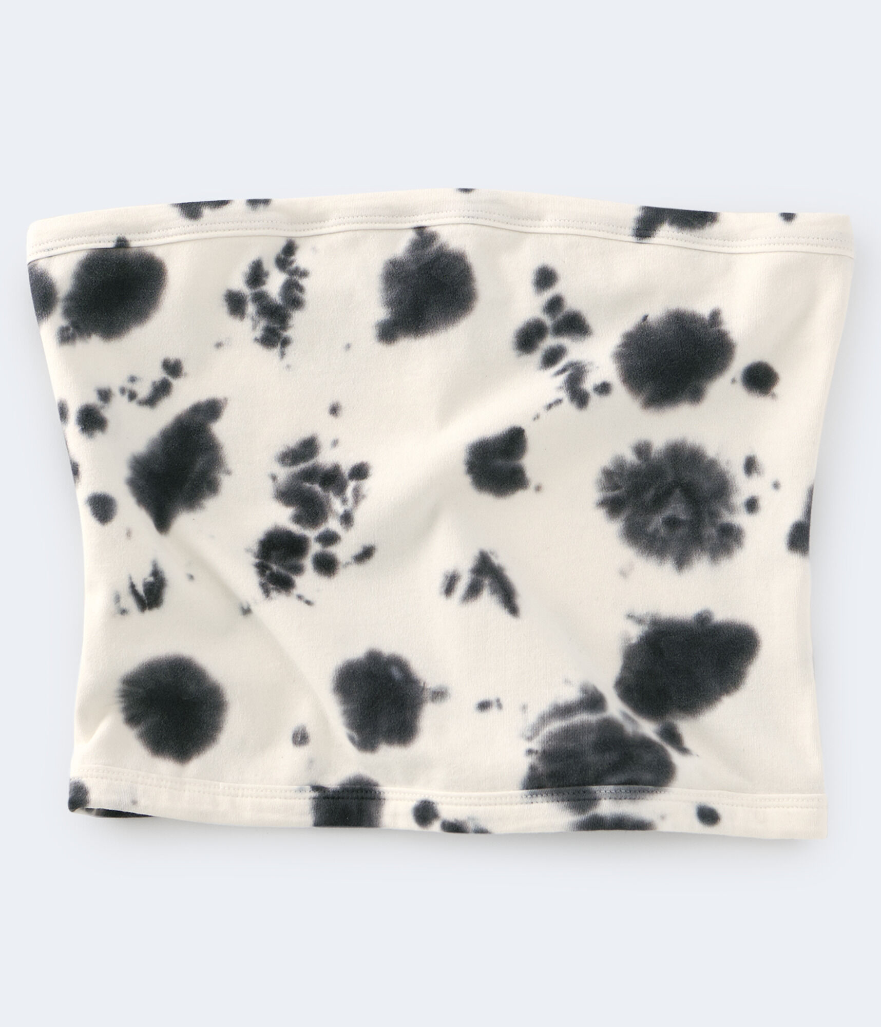 Tie-Dye Ribbed Cropped Tube Top