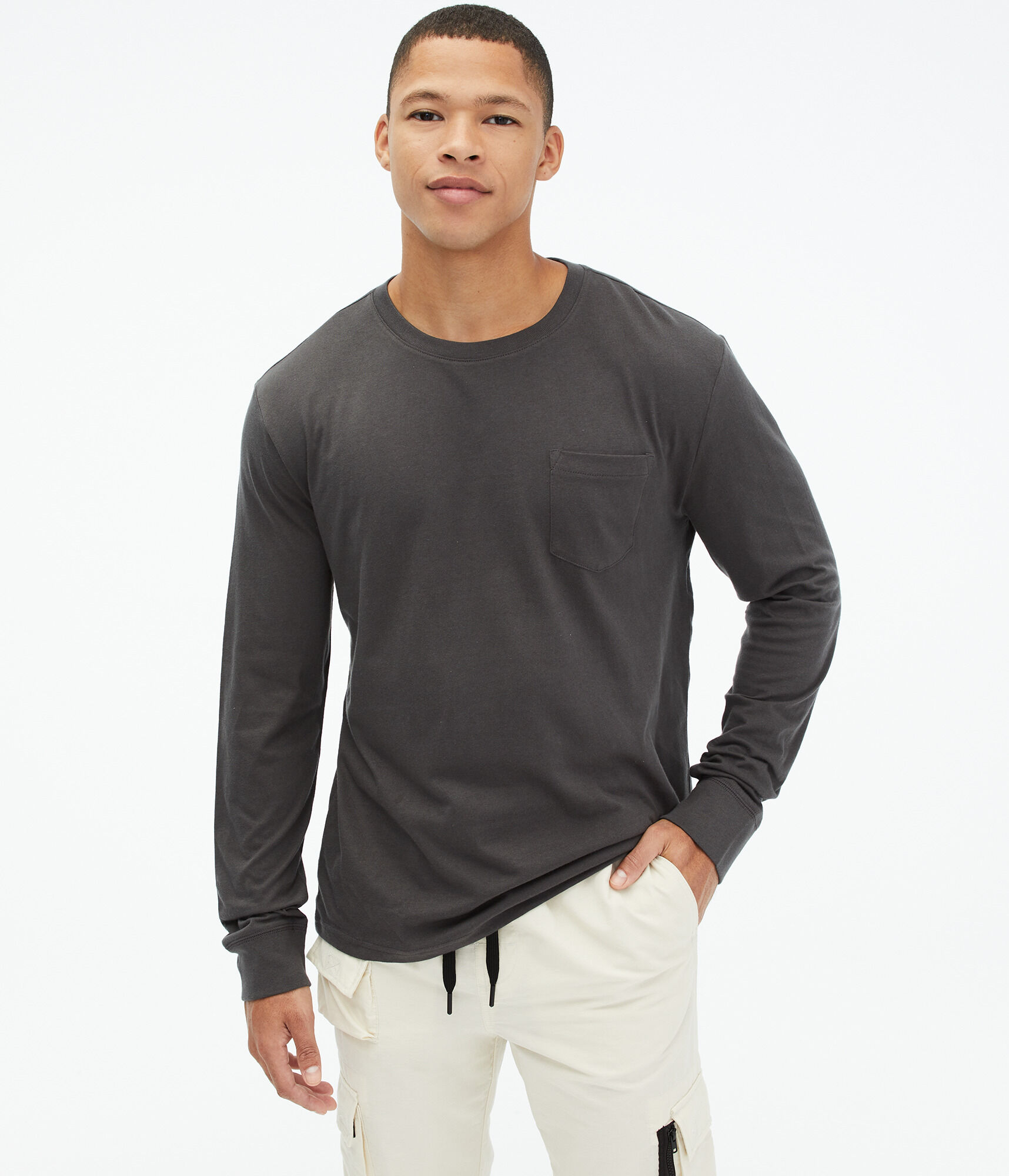 Long Sleeve Pocket Crew Tee