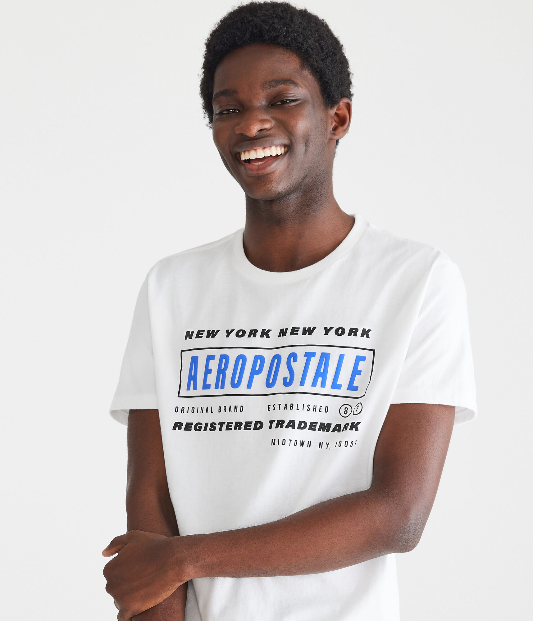 Aeropostale New York Box Logo Graphic Tee