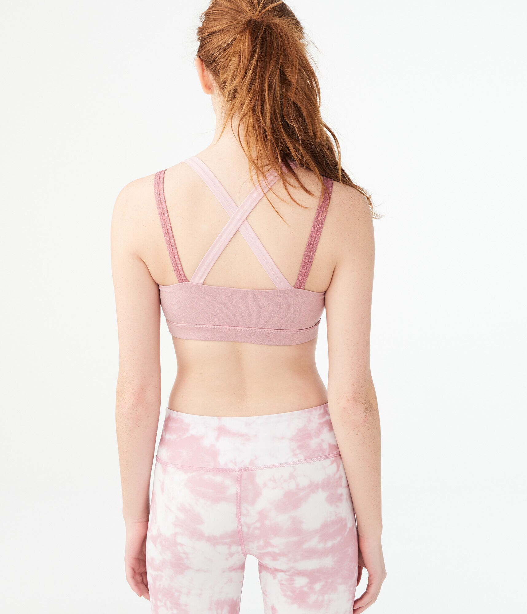 LLD Colorblocked Strap Light-Support Sports Bra