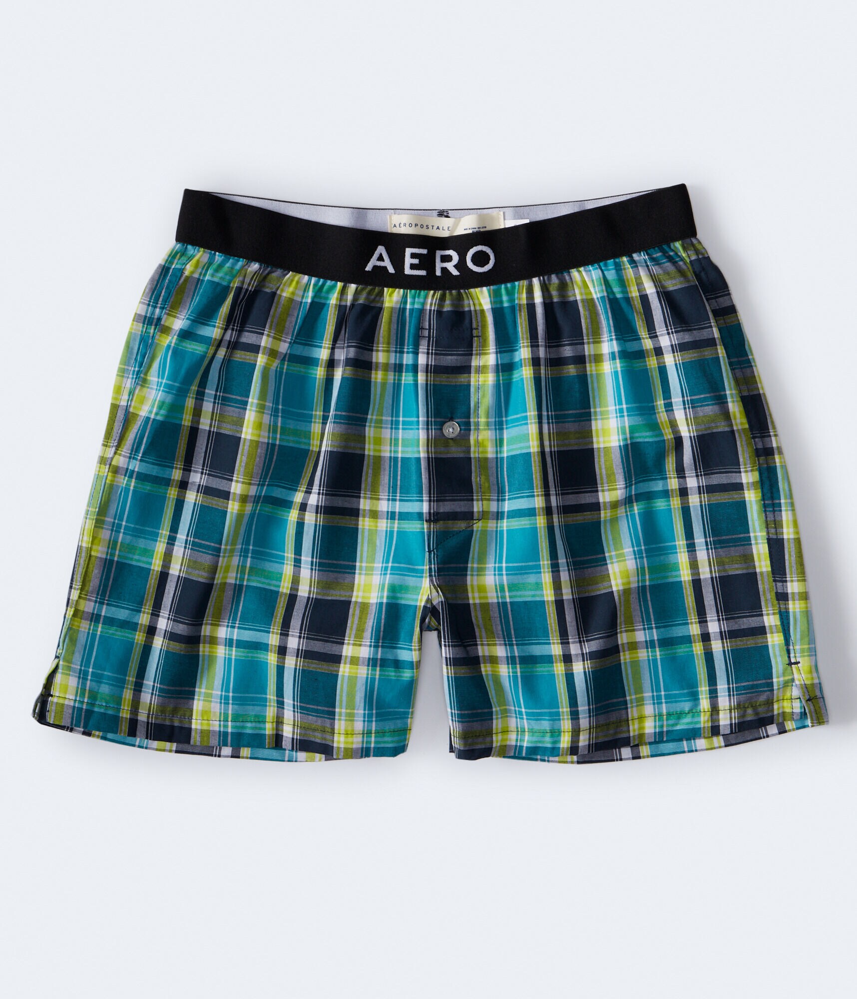 Plaid Woven Boxers