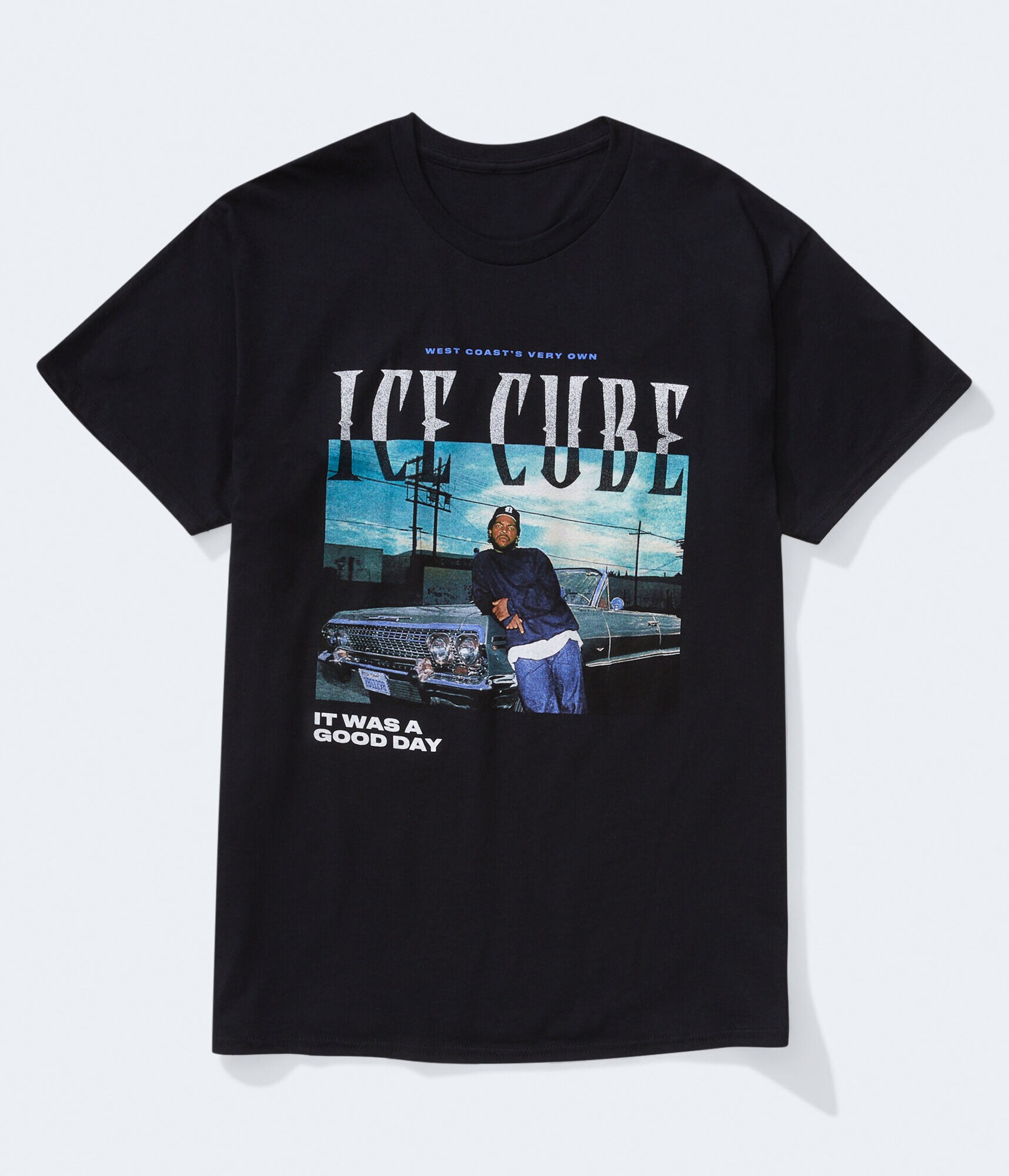 ICE CUBE グラフィックTシャツ XLsize Ice Cube Mens Black Cotton T-Shirt Graphic Print Short