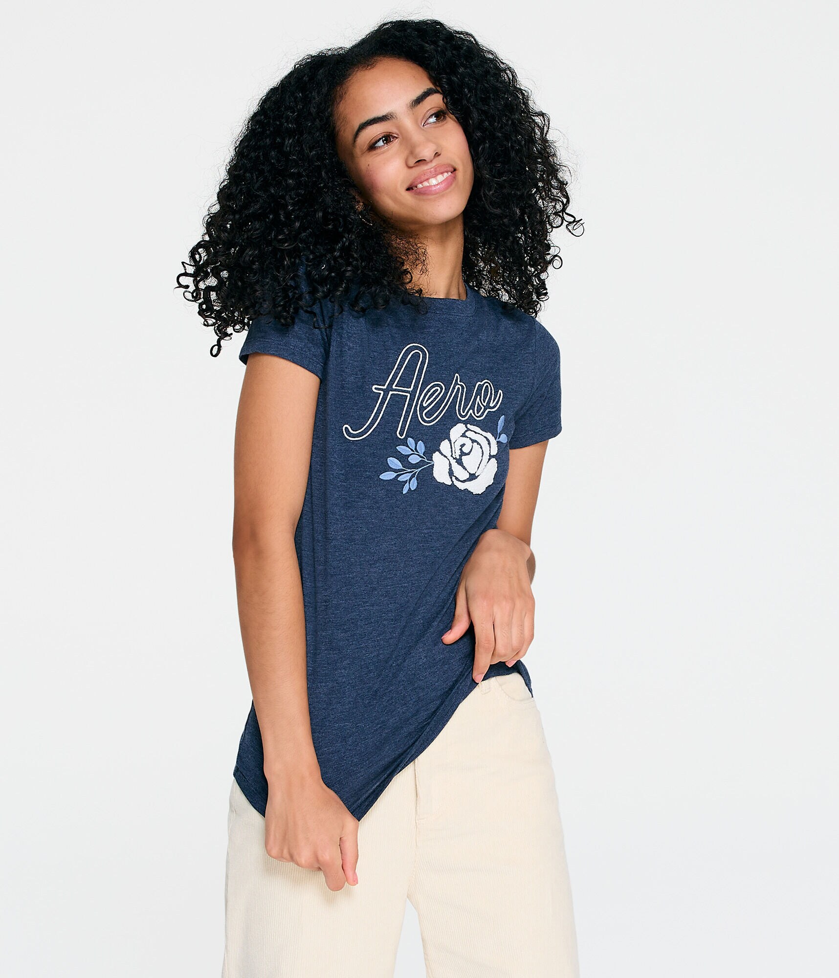 Aero Script Rose Graphic Tee