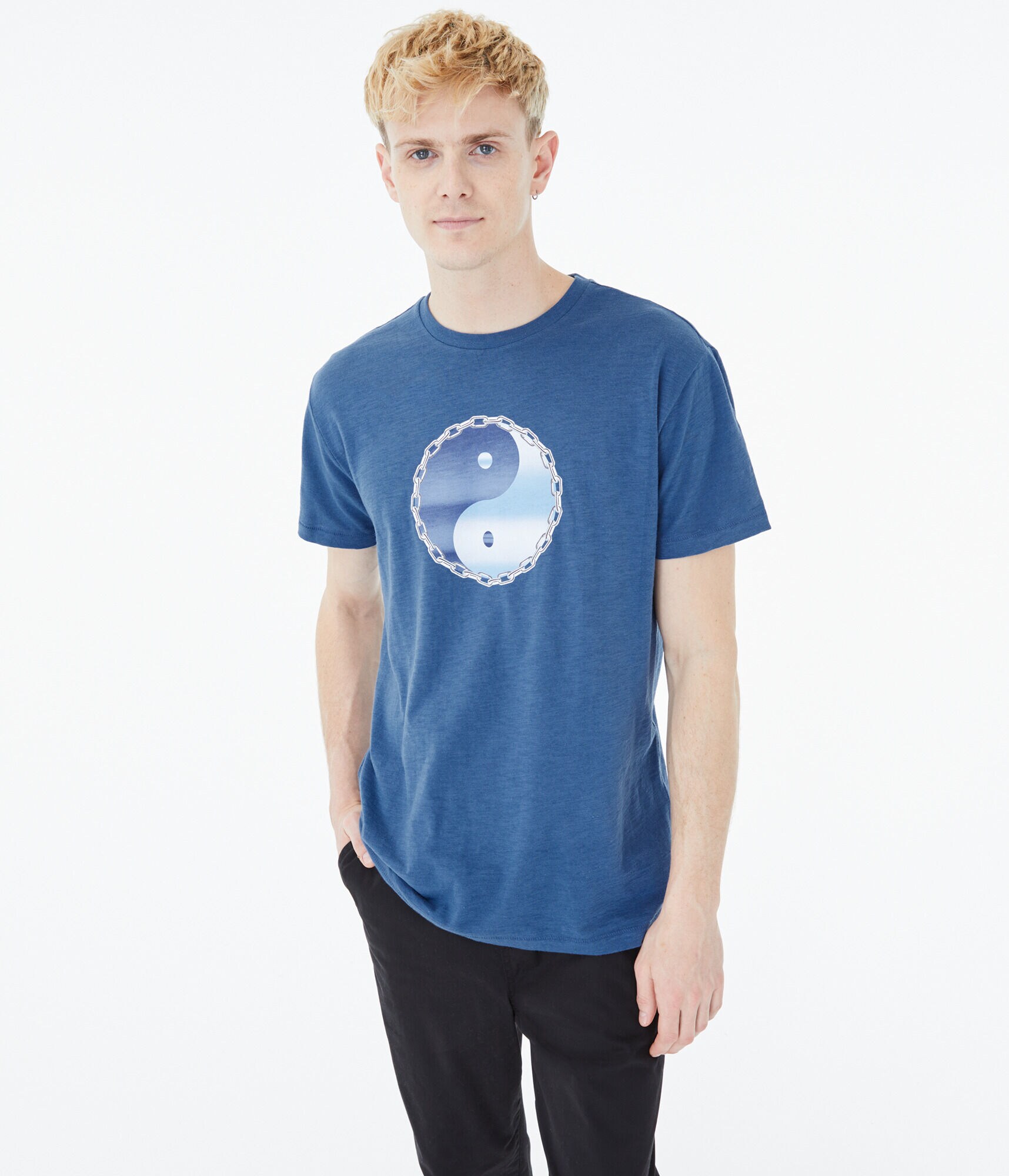 012020●  21AW RADIALL YIN YANG SOUVENIOR Yin Yang Chain Graphic Tee