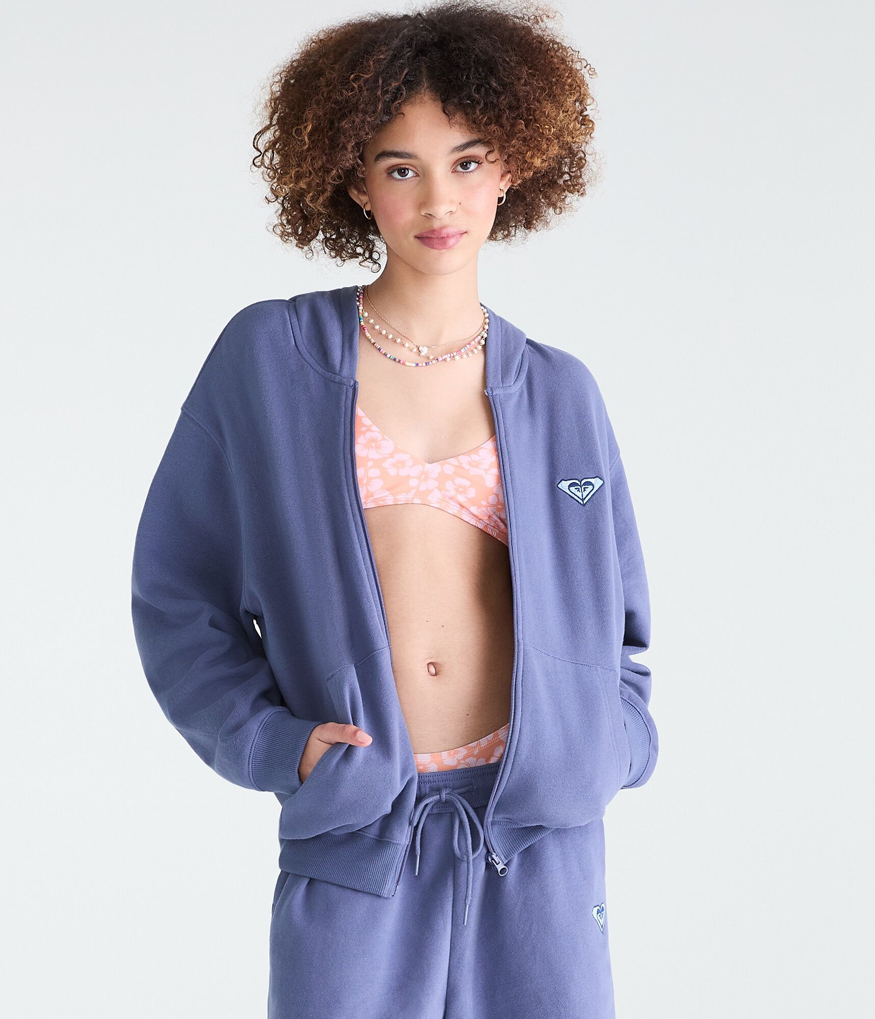 Roxy Script Logo Full-Zip Hoodie