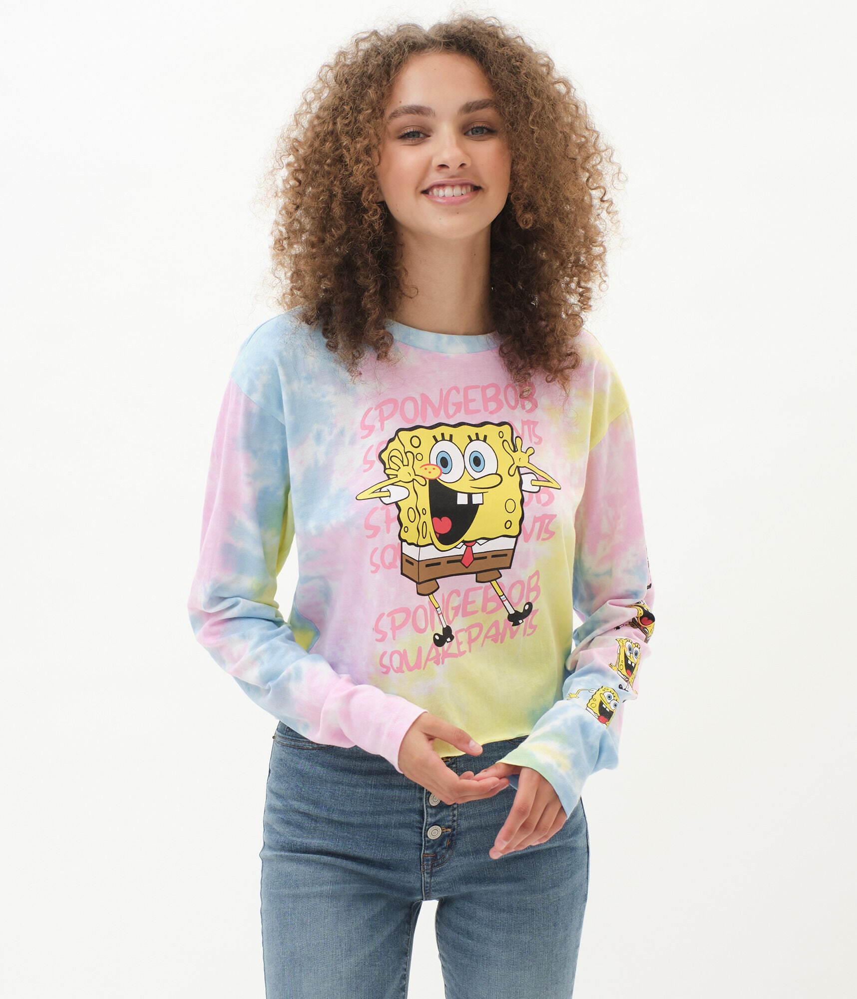Spongebob tie dye shirt target clearance