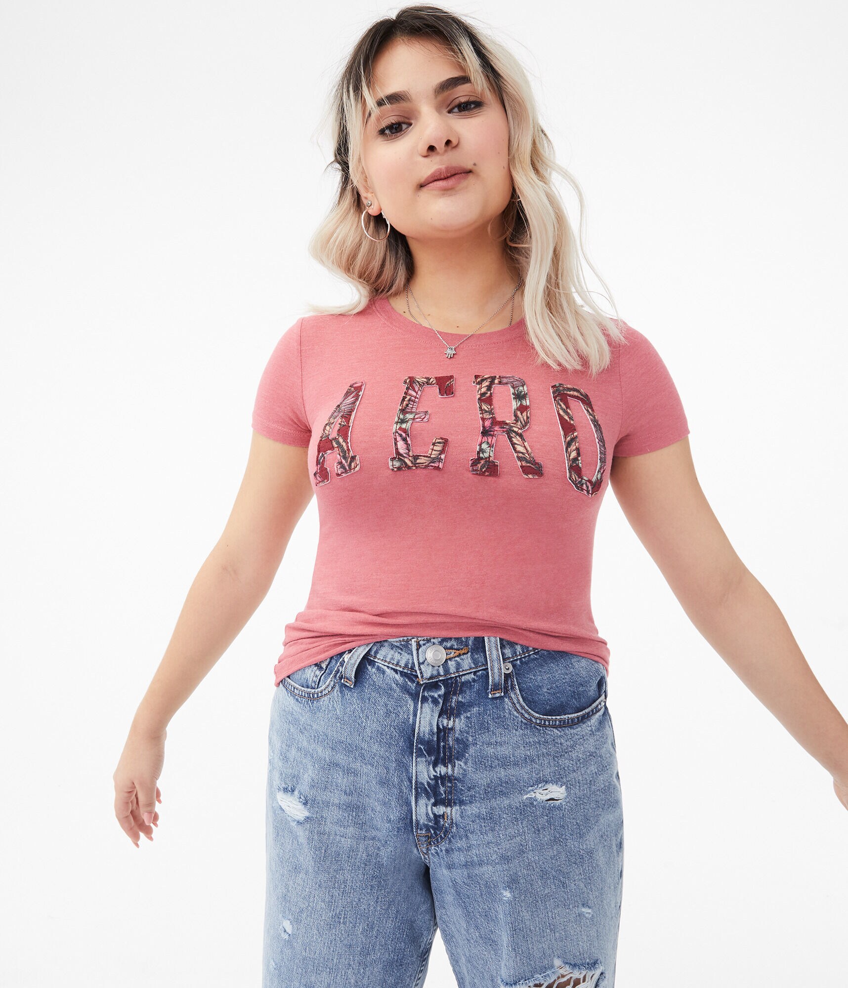 Tropical Flower Aero Graphic Tee