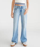 Low-Rise Baggy Flare Jean