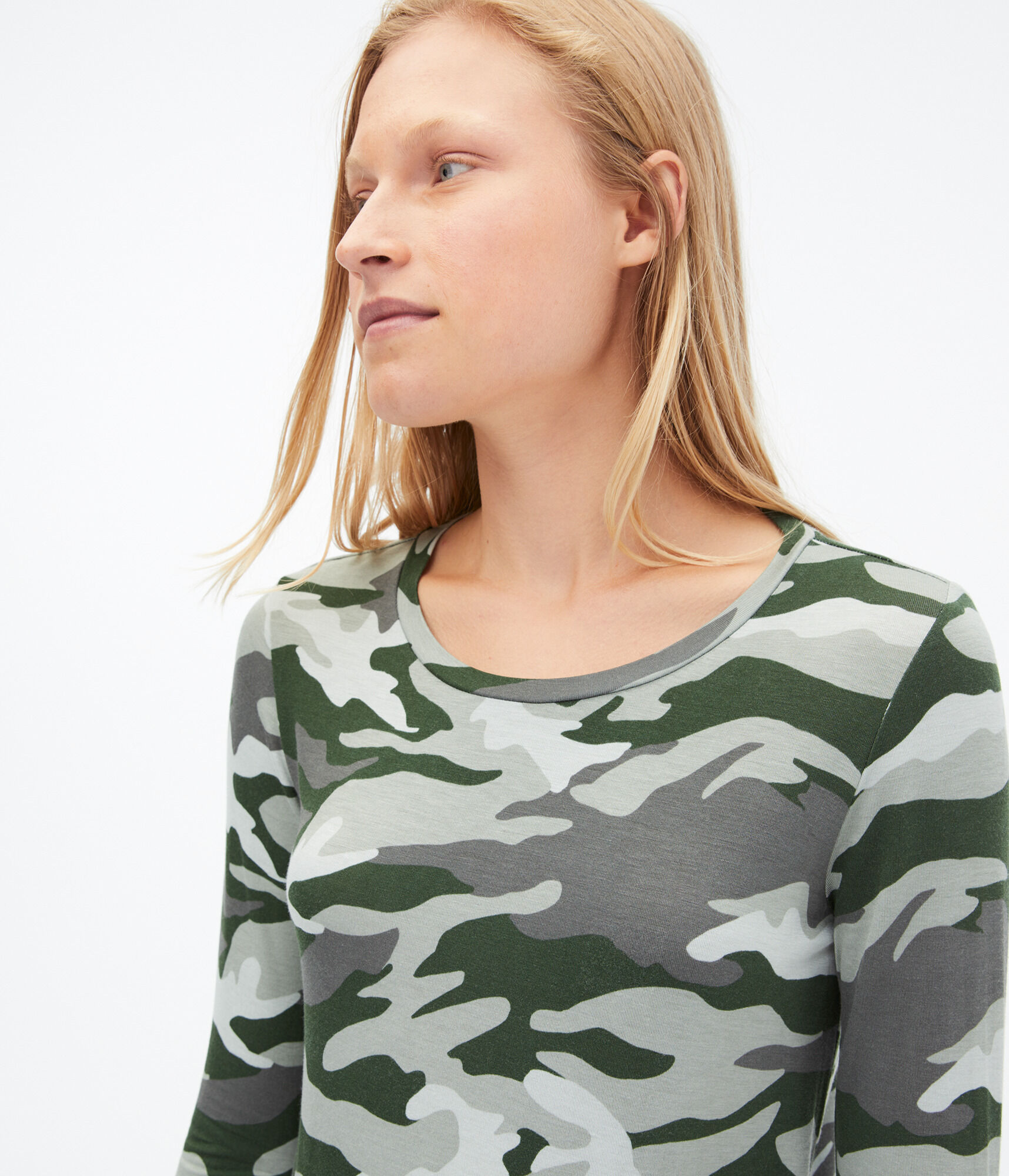 Long Sleeve Seriously Soft Camo Crew Tee