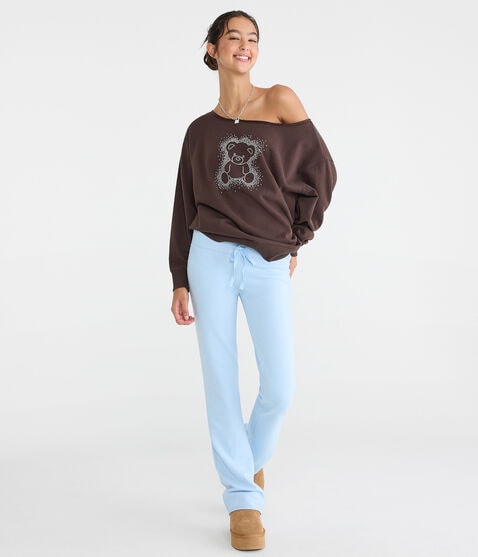 Cloud Soft Solid Fit & Flare Sweatpants