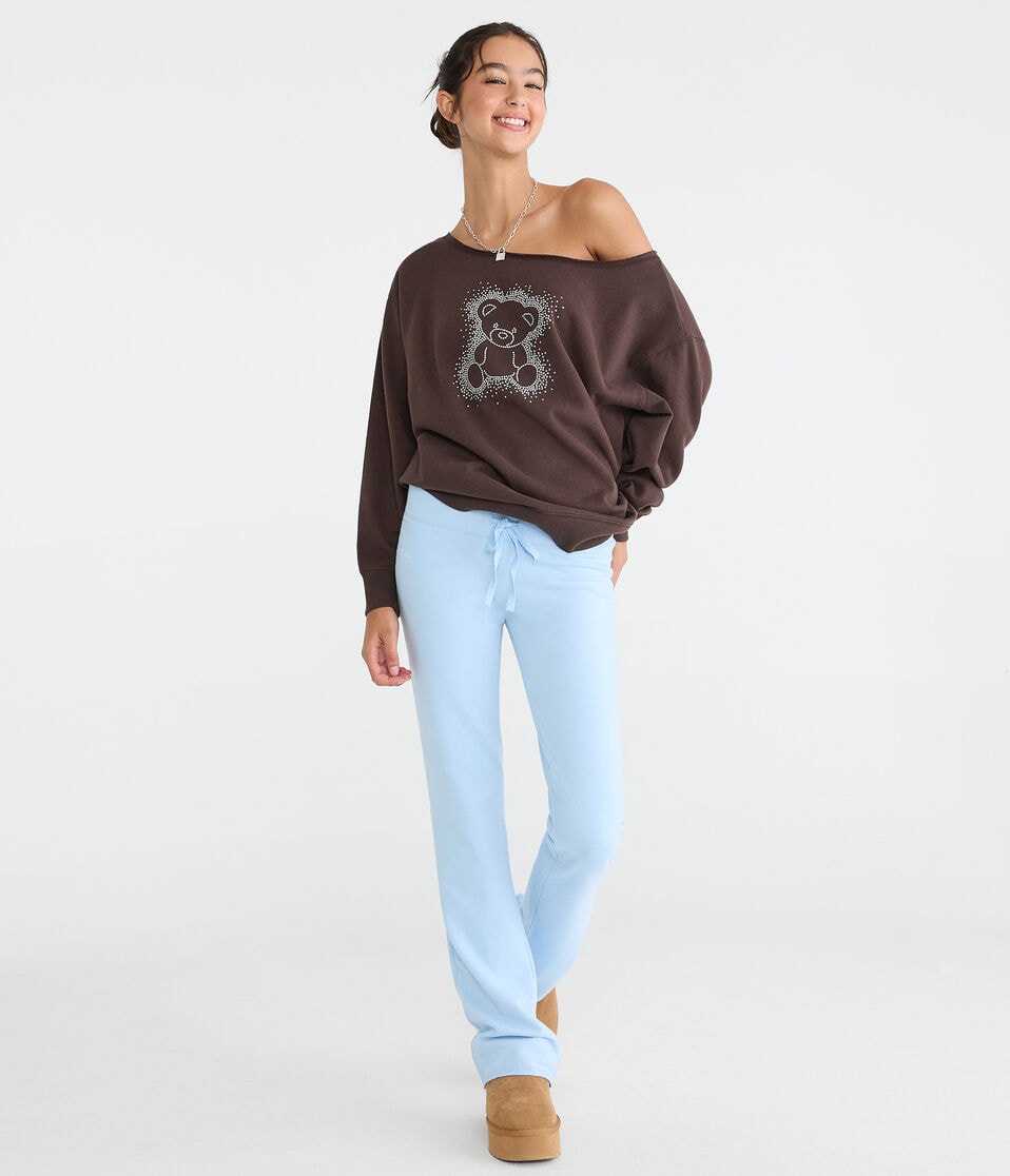 Cloud Soft Solid Fit & Flare Sweatpants