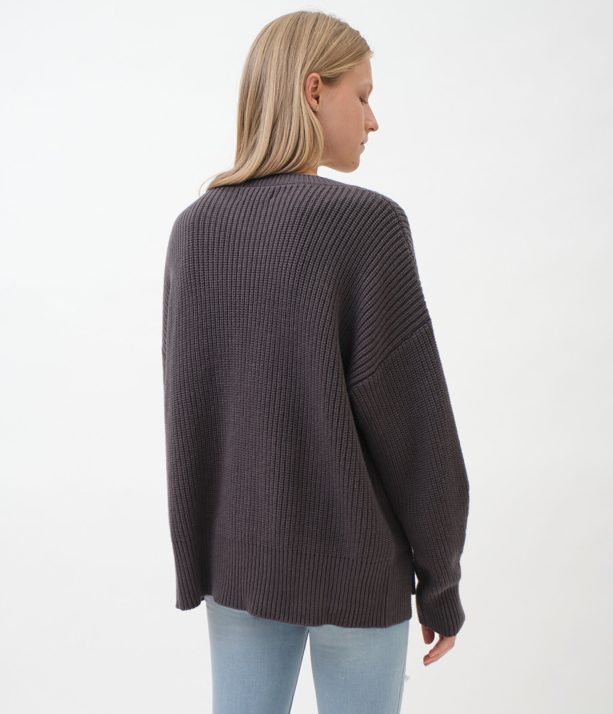 Aeropostale Womens Knit Hi-Lo Pullover Sweater White X-Small