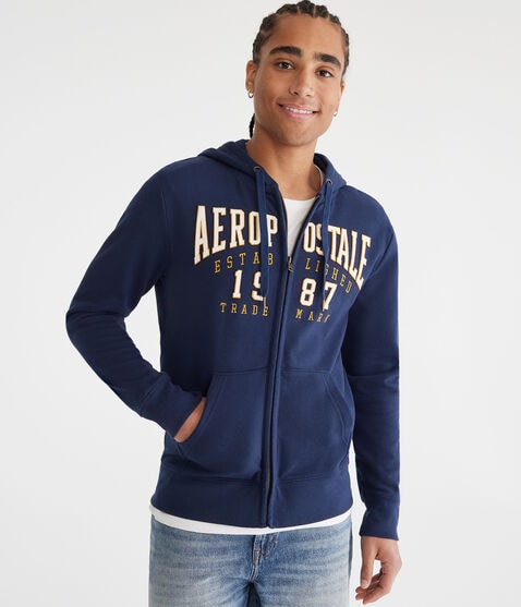 Aeropostale 1987 Heritage Full-Zip Hoodie