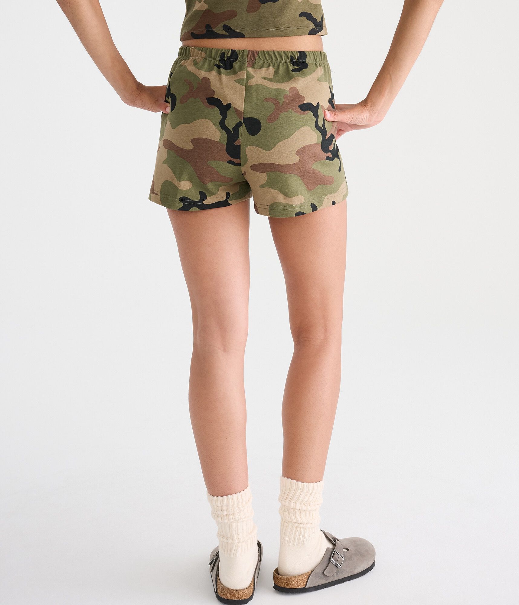 D&eacute;j&agrave; For Aero Low-Rise Camo Sleep Shorts
