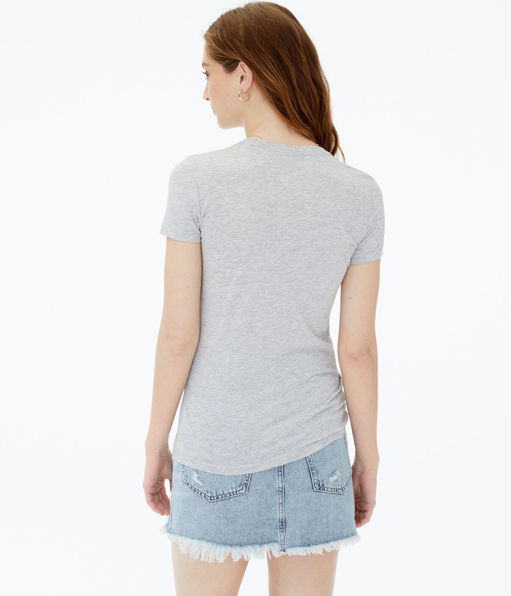 Rose Sketch Flocked Graphic Tee