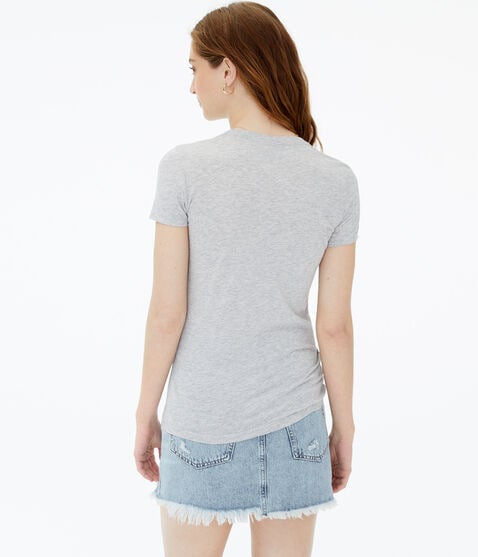 Rose Sketch Flocked Graphic Tee Rose Sketch Flocked Graphic Tee