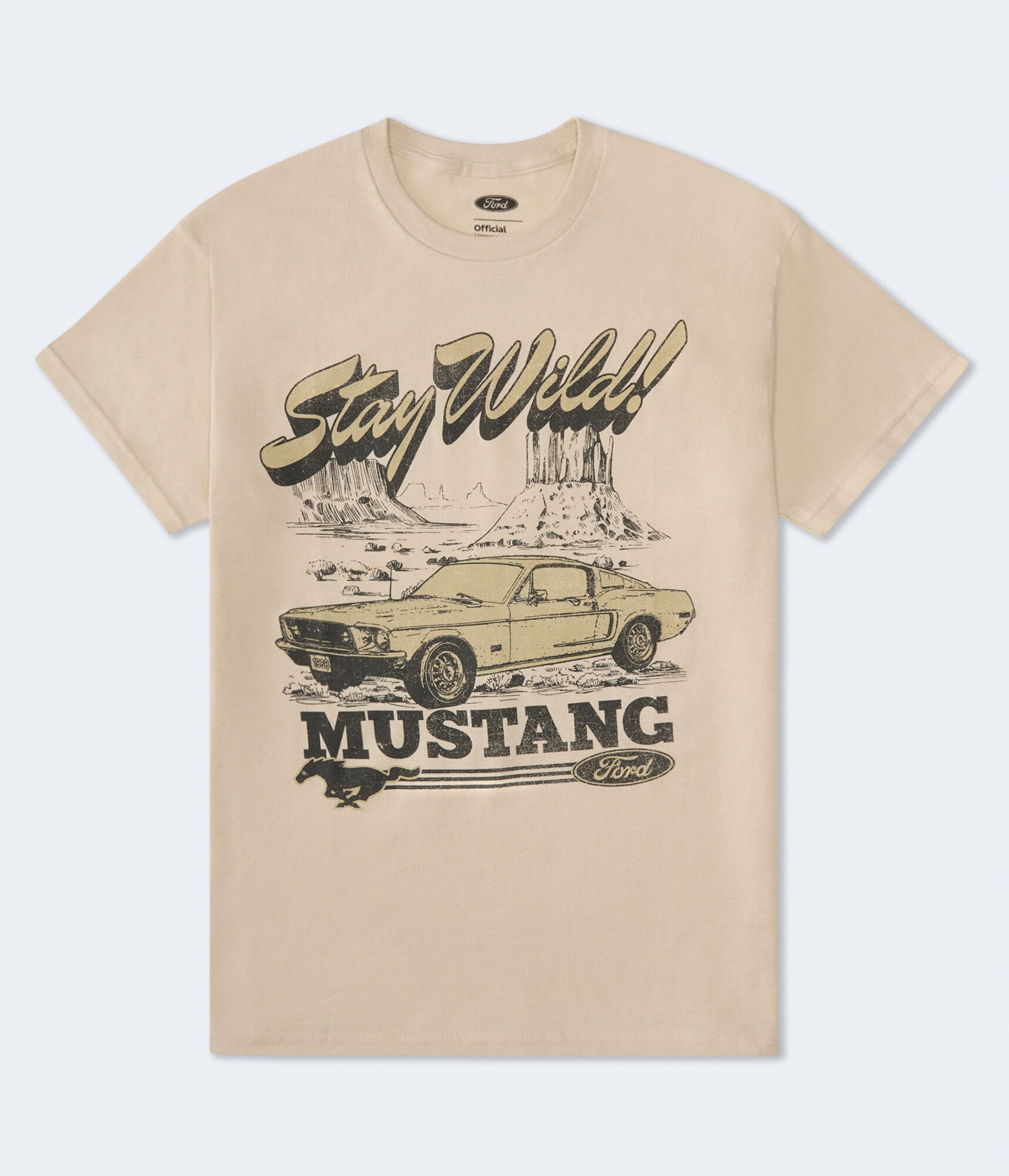 Ford Mustang Stay Wild Oversized Graphic Tee