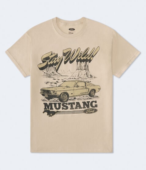 Ford Mustang Stay Wild Oversized Graphic Tee Ford Mustang Stay Wild Oversized Graphic Tee
