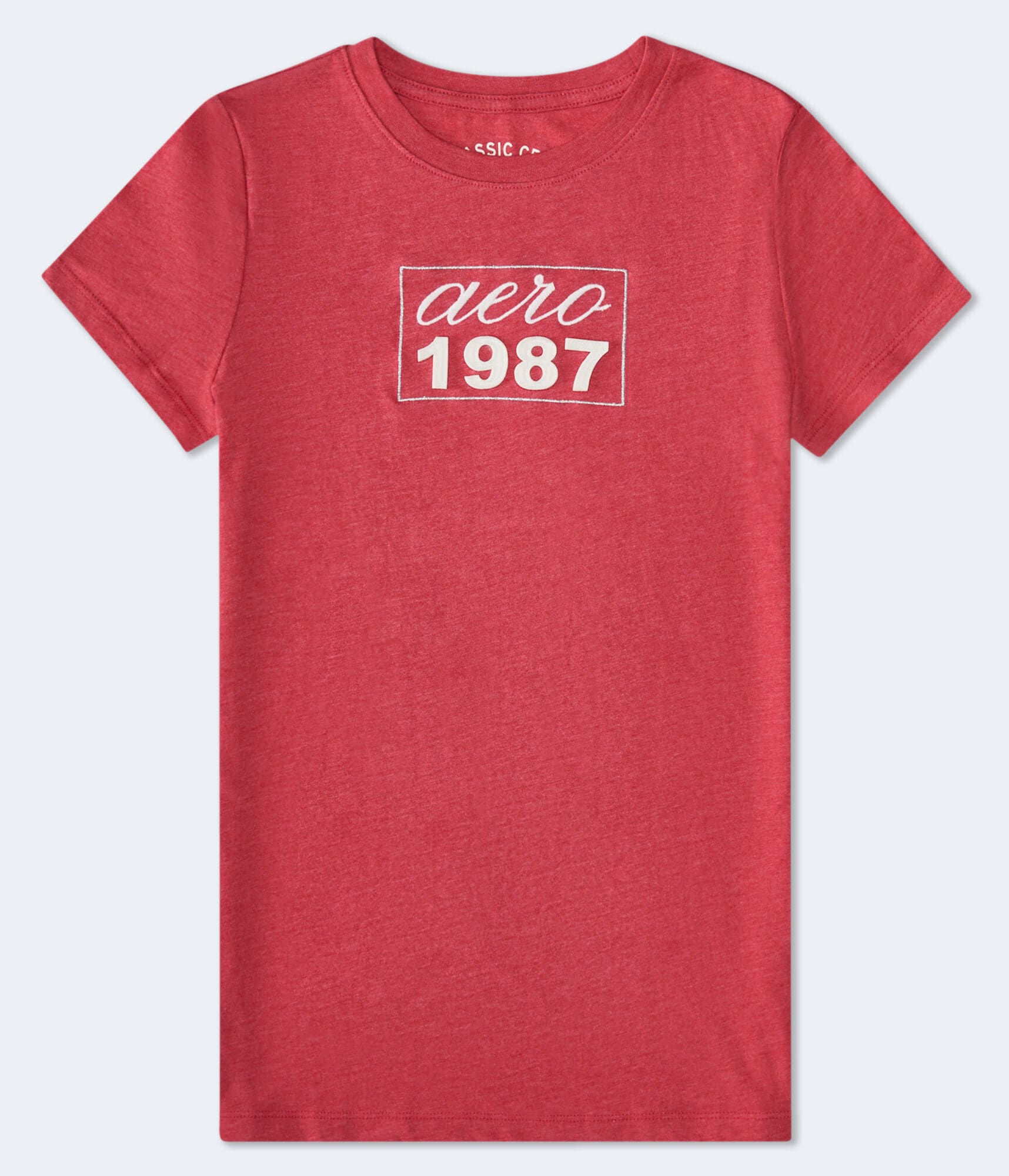 Aero 1987 Box Logo Appliqué Graphic Tee