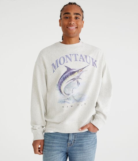 Montauk New York Crew Sweatshirt