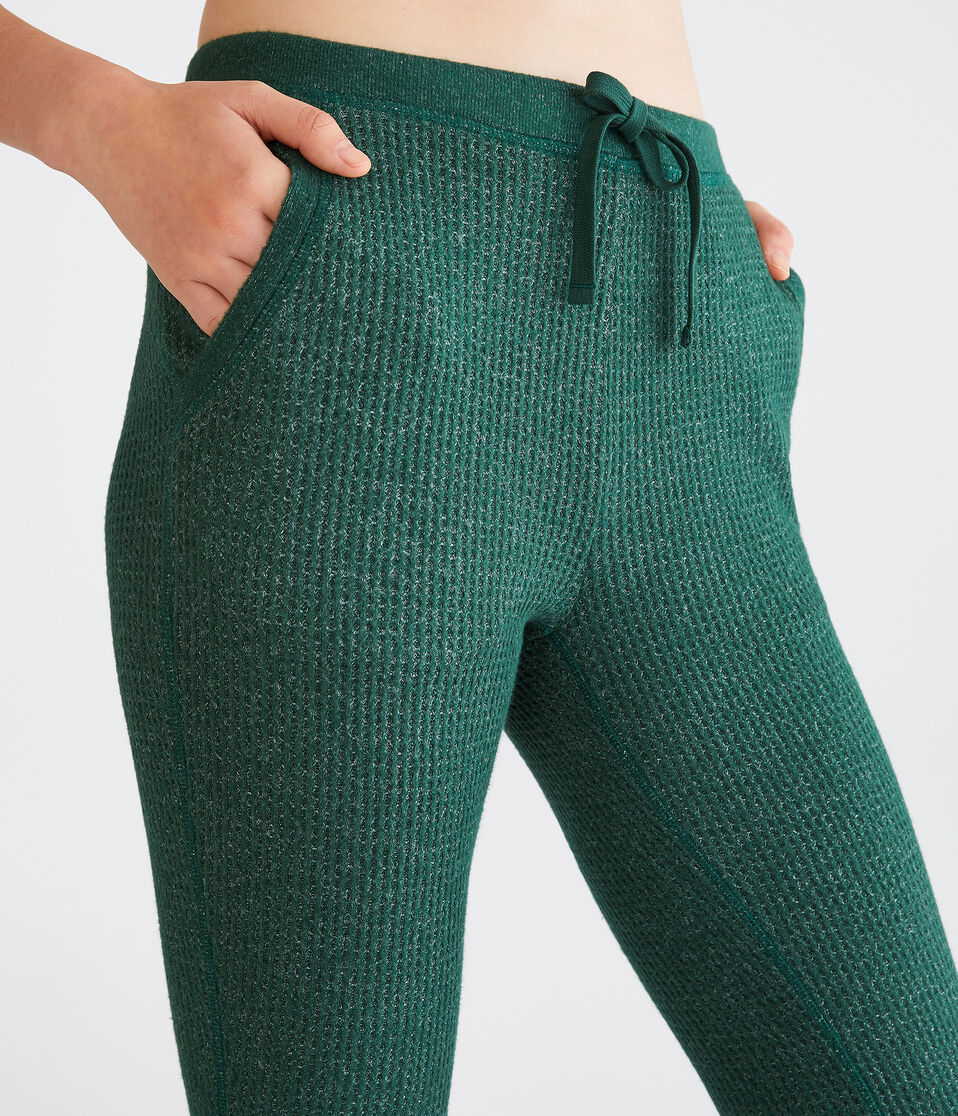 Flare High-Rise Waffle Sleep Pants
