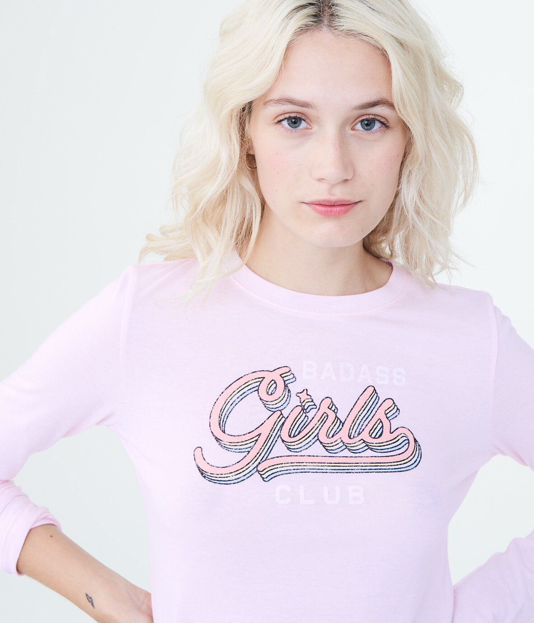 Free State Long Sleeve Badass Girls Club Graphic Tee
