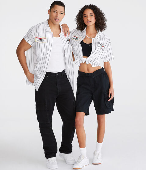 Corvette Striped Mechanic Shirt Corvette Striped Mechanic Shirt