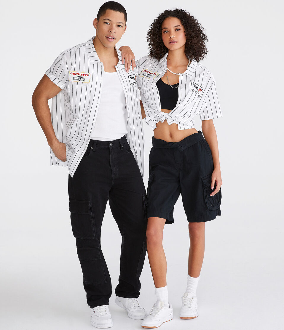Corvette Striped Mechanic Shirt