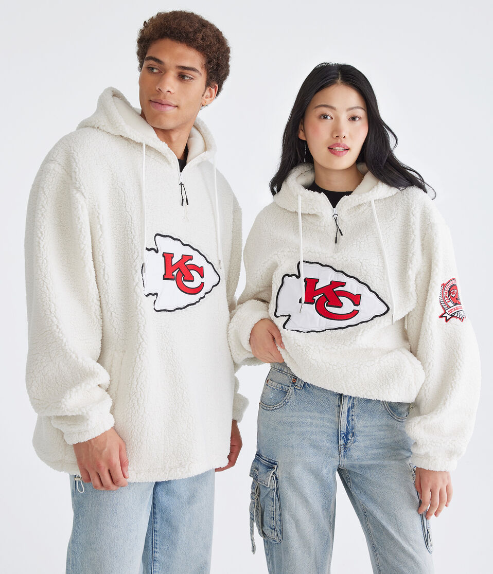 Kansas City Chiefs Quarter-Zip Sherpa Hoodie