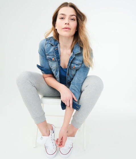 Seriously Stretchy Light Wash Denim Jacket Seriously Stretchy Light Wash Denim Jacket