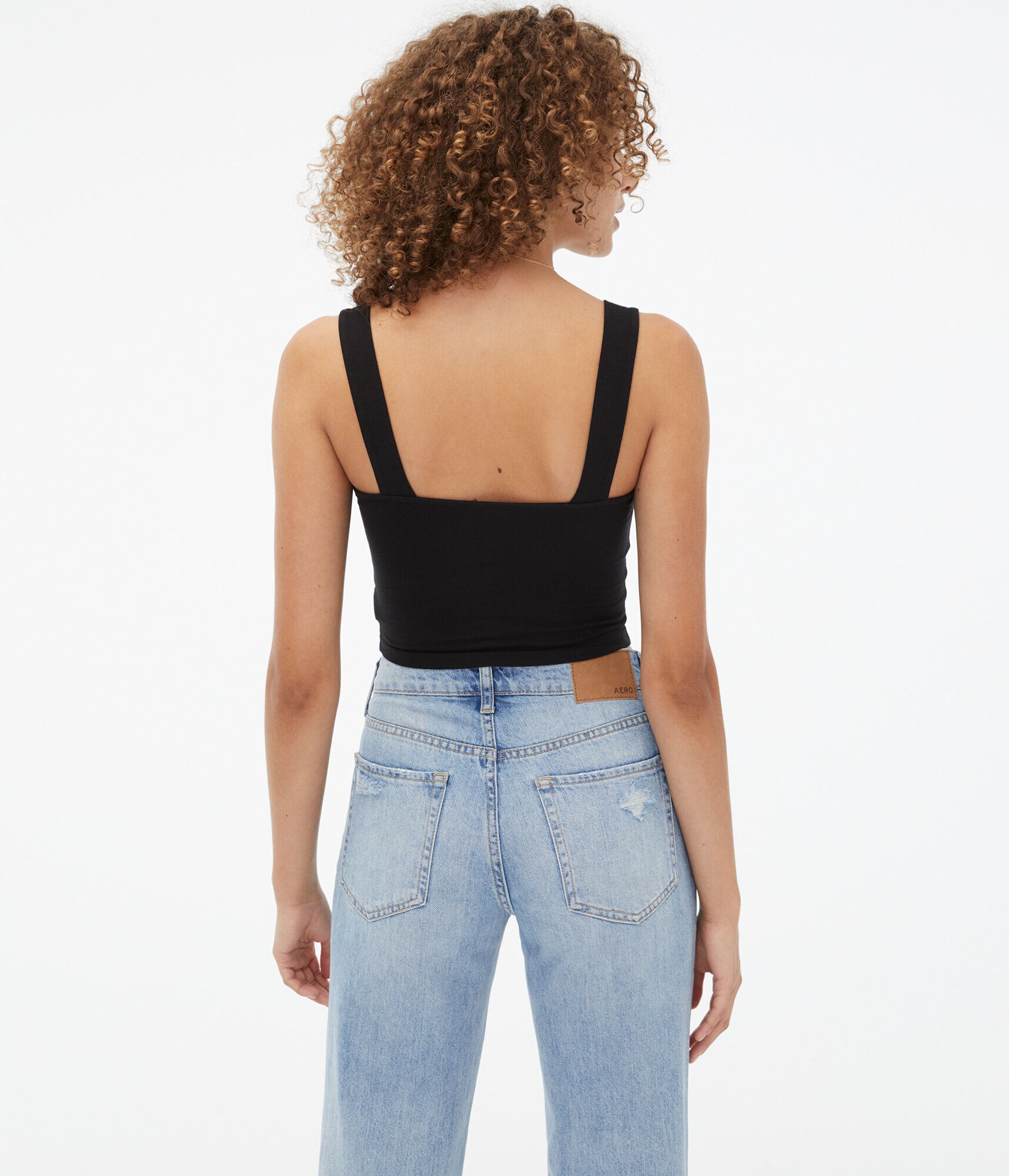 Seriously Soft Square-Neck Cropped Tank
