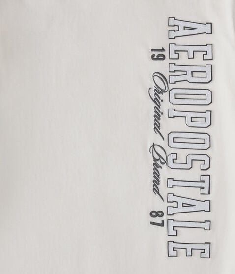 Aeropostale Vertical Appliqué Graphic Tee Aeropostale Vertical Appliqué Graphic Tee