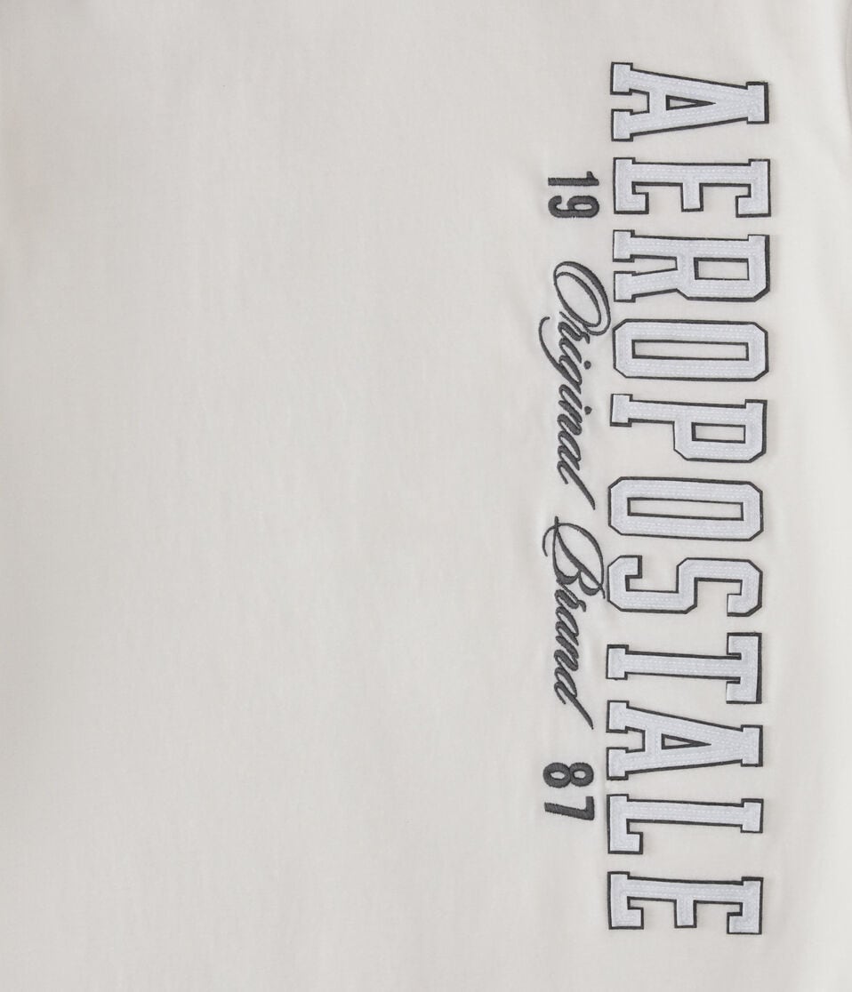 Aeropostale Vertical Appliqué Graphic Tee