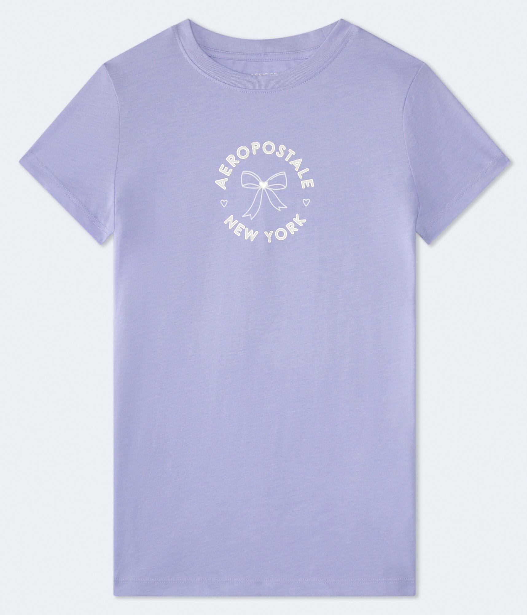 Aeropostale Circle Bow Foil Graphic Tee