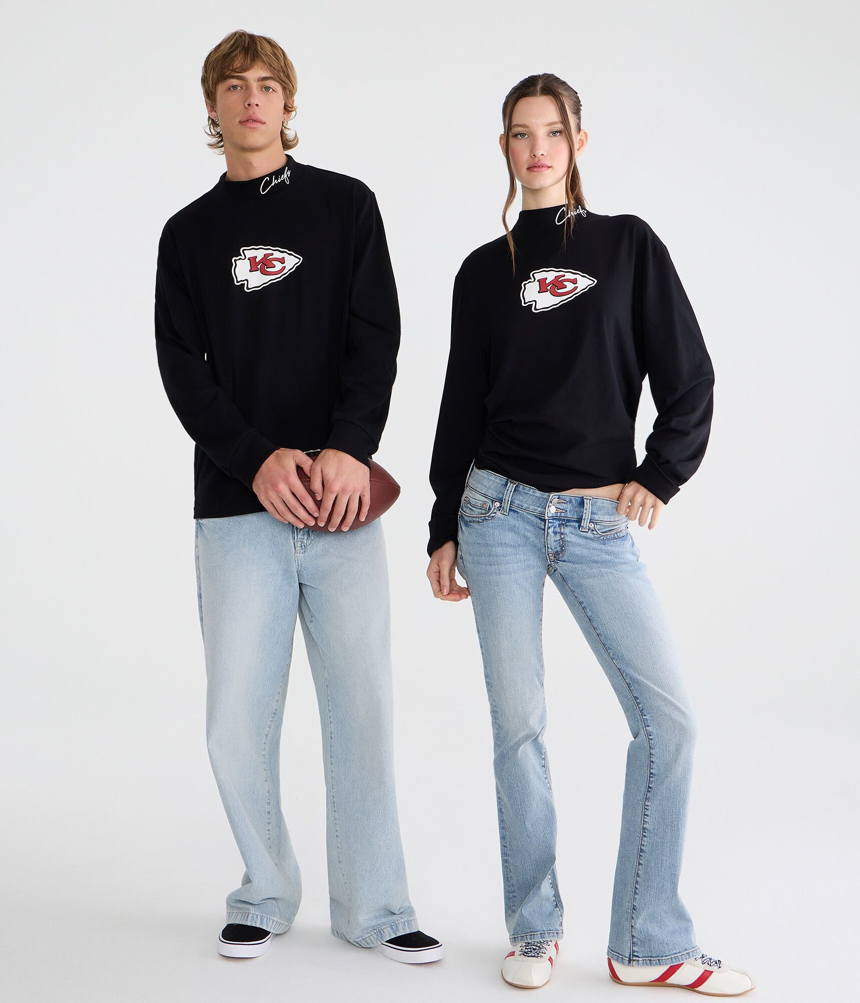 Long Sleeve Kansas City Chiefs Mock-Neck Tee
