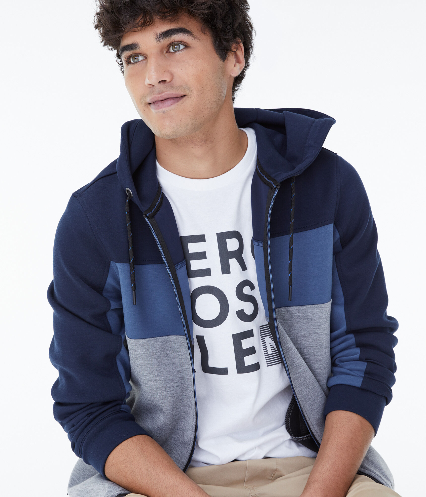 Colorblocked Air Softspun Tech Fleece Full-Zip Hoodie