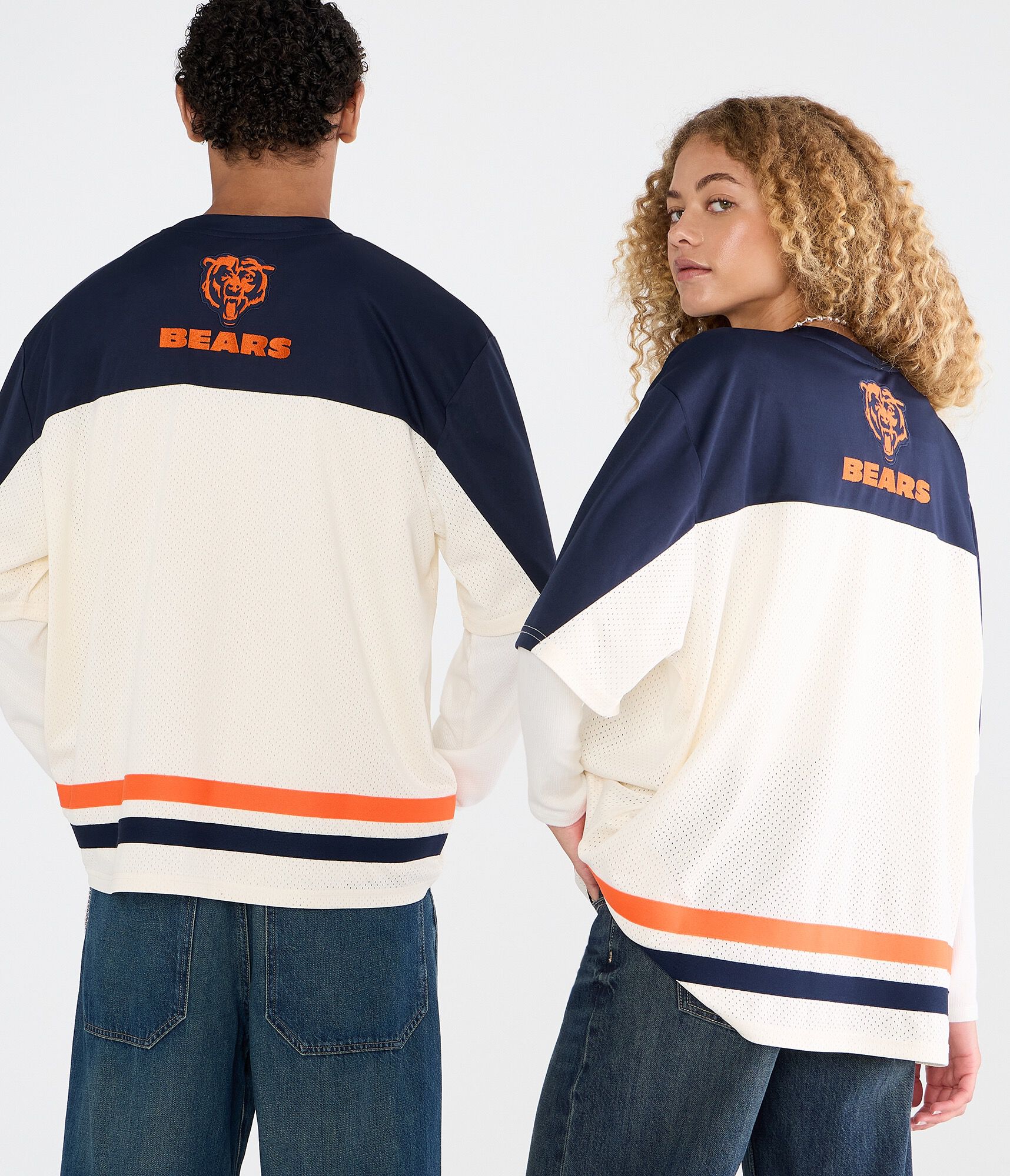 Chicago Bears Colorblock Mesh Top
